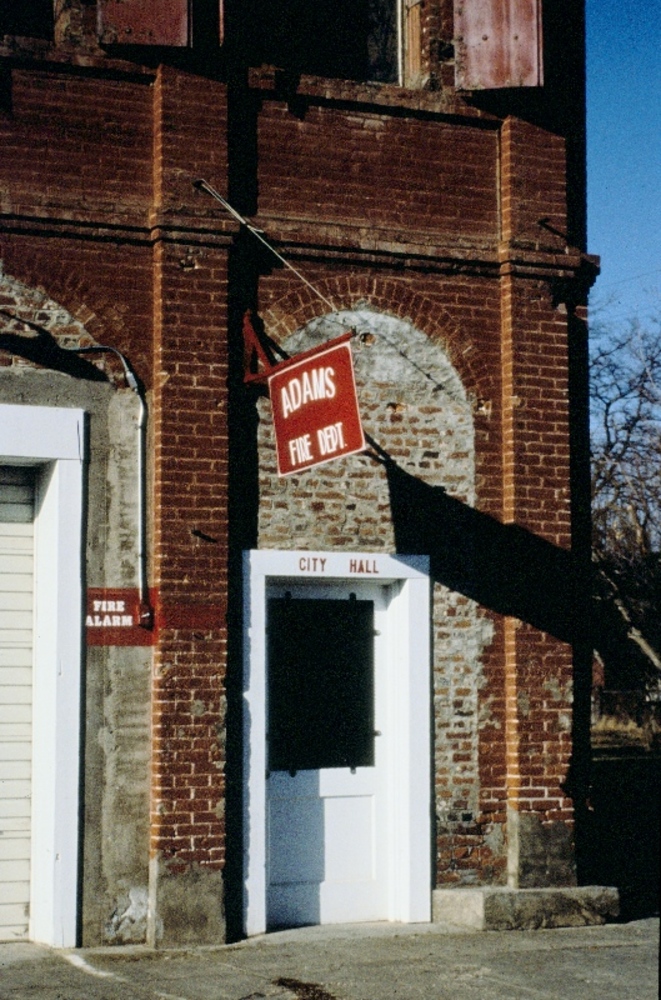 City hall and fire station in Adams.