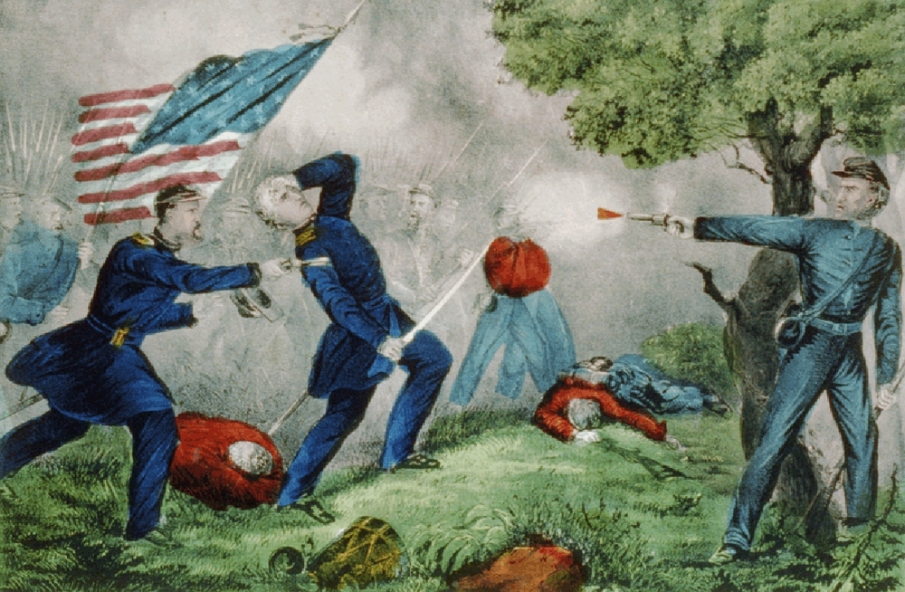 Death of Col Edward D. Baker: At the Battle of Balls Bluff near Leesburg Va., Oct. 21, 1861.