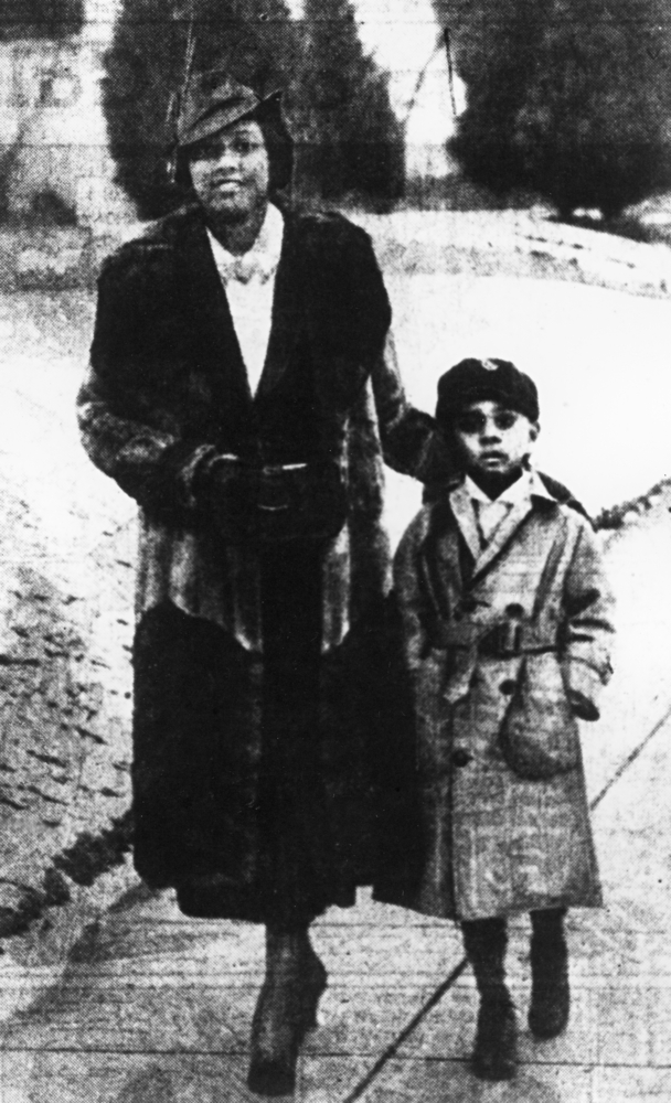 Kathryn Hall Bogle with son Richard.