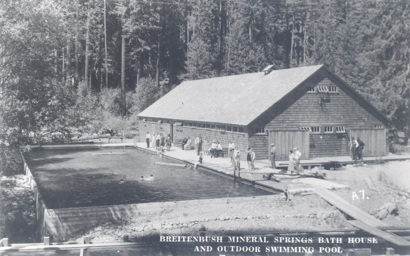 Breitenbush bath house, 1933