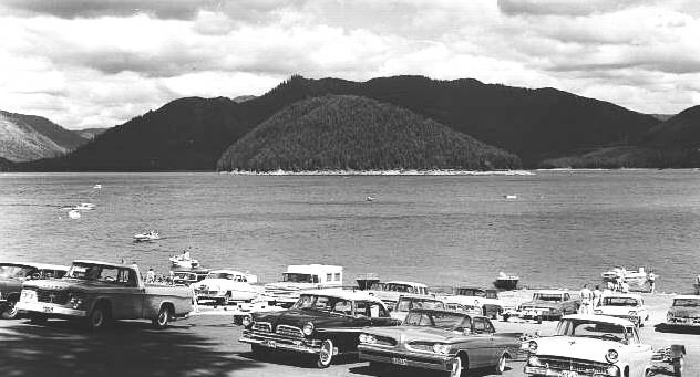 Boat ramp at Detroit Lake, 1962.