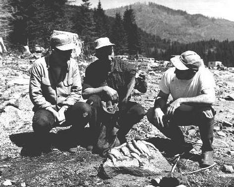 Fishing at Detroit Lake, 1957.
