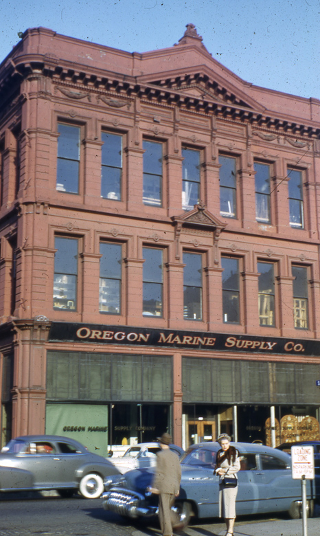 Failing Building (235 SW 1st Ave.), 1950s.