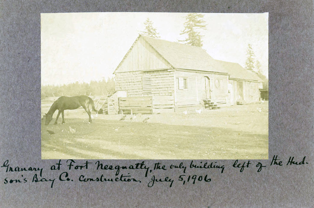 Last standing HBC building in Fort Nisqually, 1906