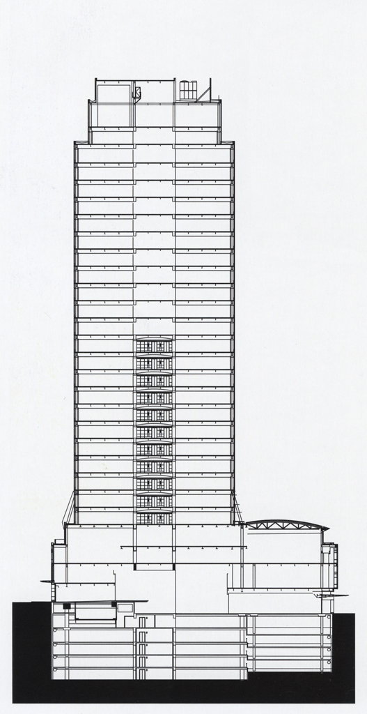 Fox Tower, architectural drawing, 2002
