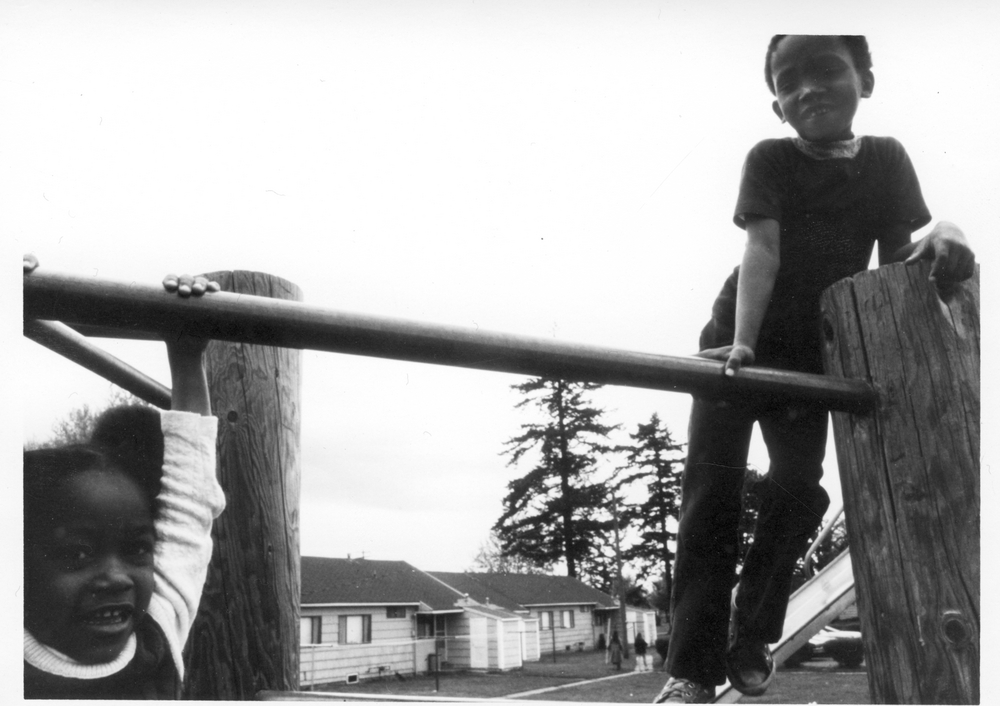 Children at Housing Authority location, about 1970.