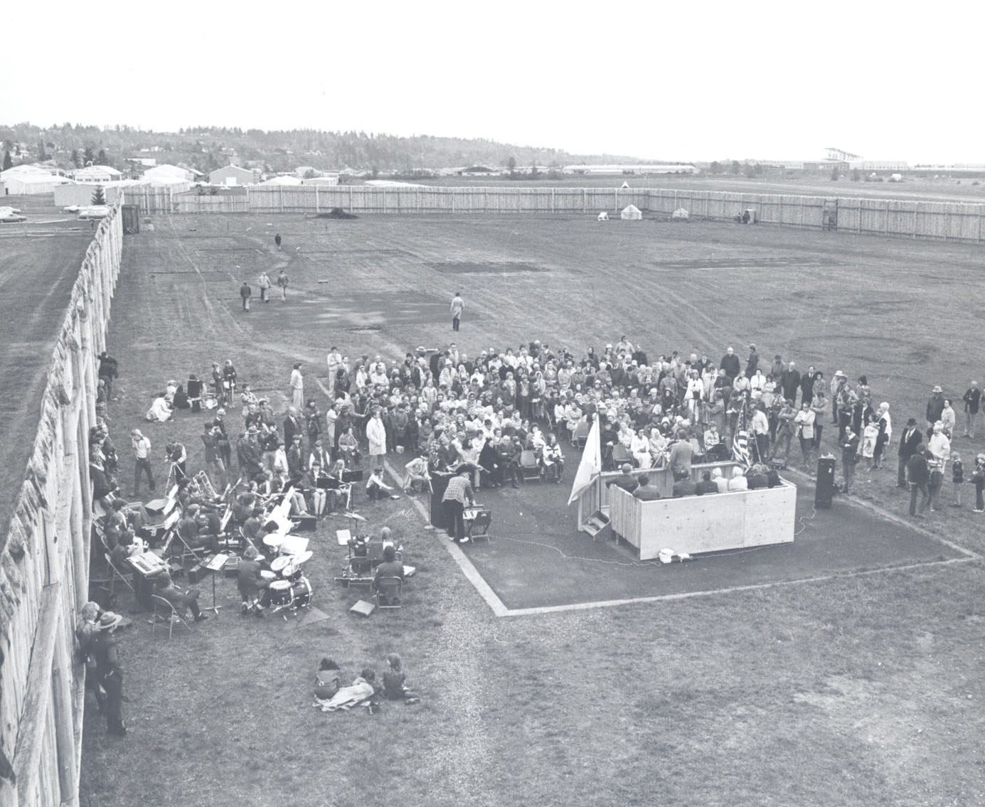 Dedication of Fort Vancouver renovation, 1974
