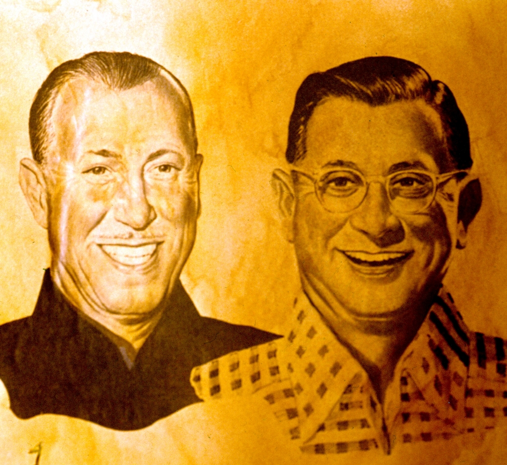 Artists rendering of Harry and David Rosenberg.