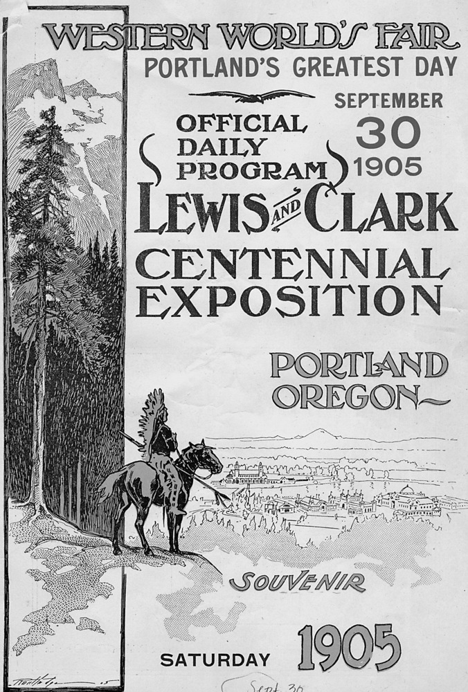 Souvenir program of Lewis & Clark Expo, 1905.