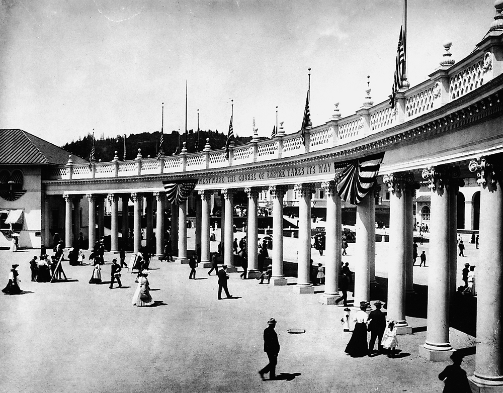 Entry collonade at 1905 Lewis & Clark Expo.