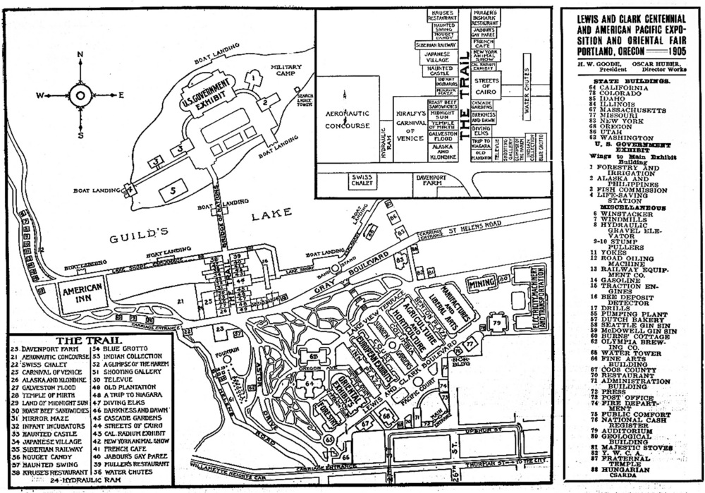 Map of Lewis & Clark Expo, 1905.
