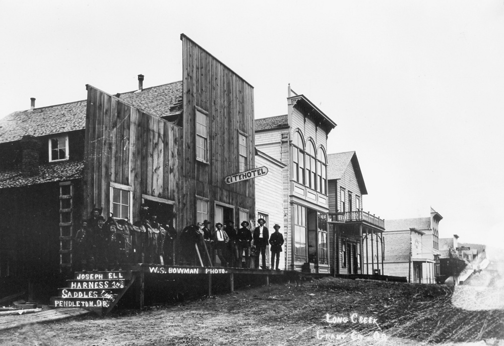 Store fronts, Long Creek.