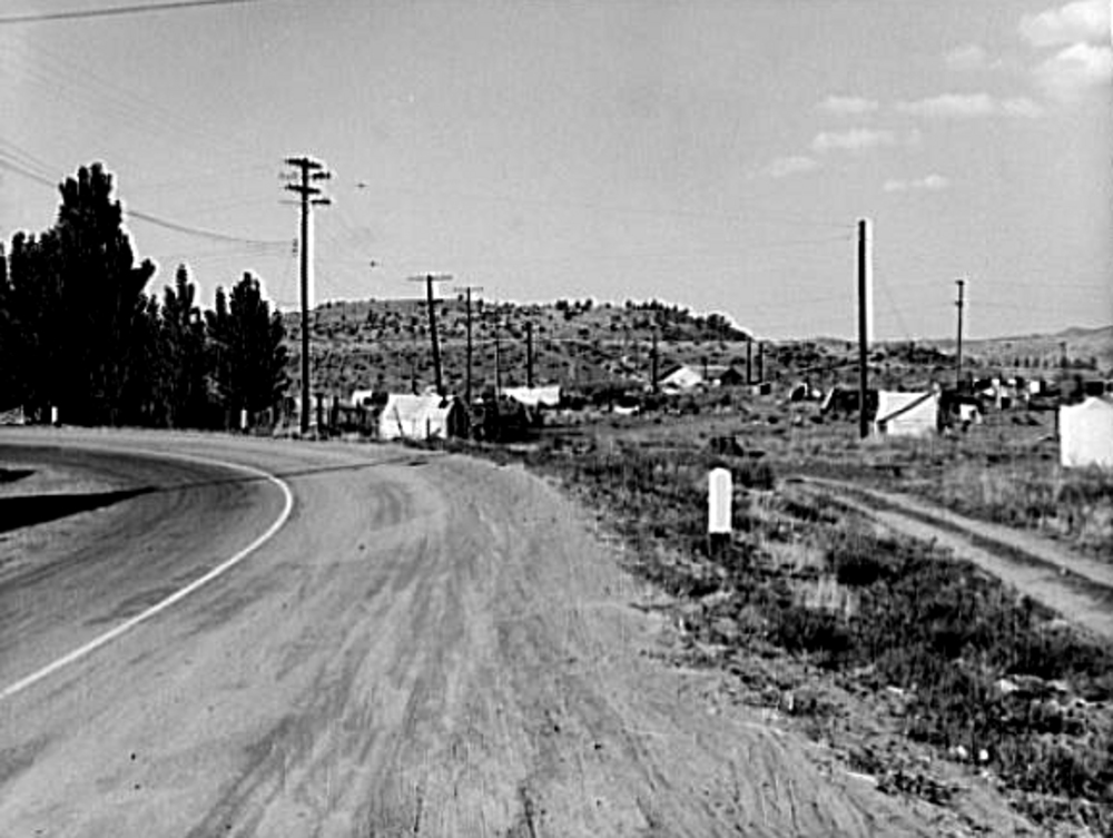 Squatter camp, Malin, Sept. 1939.