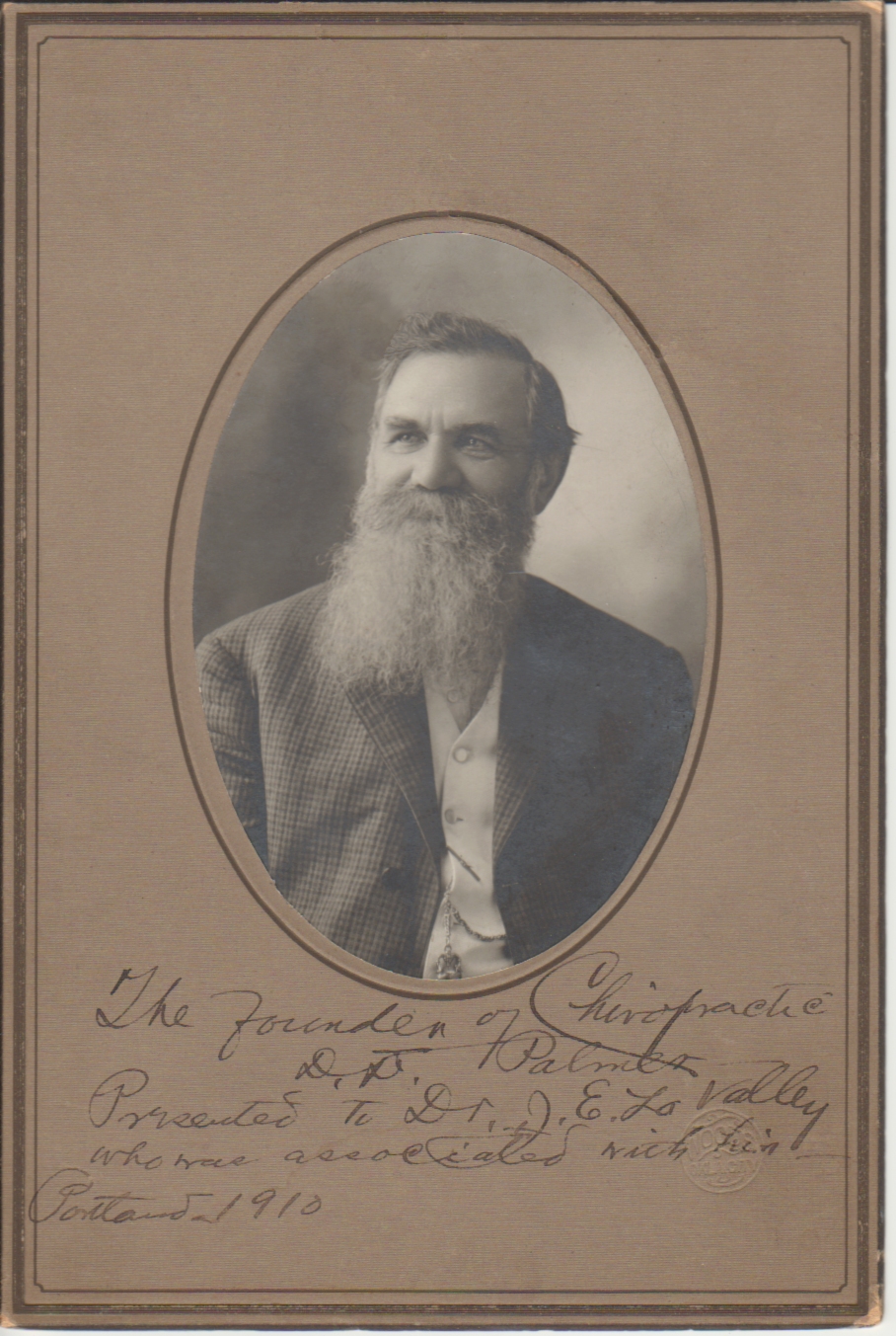 D. D. Palmer, founder of Chiropractic, formed a school in association with John H. LaValley in Portland in 1910.