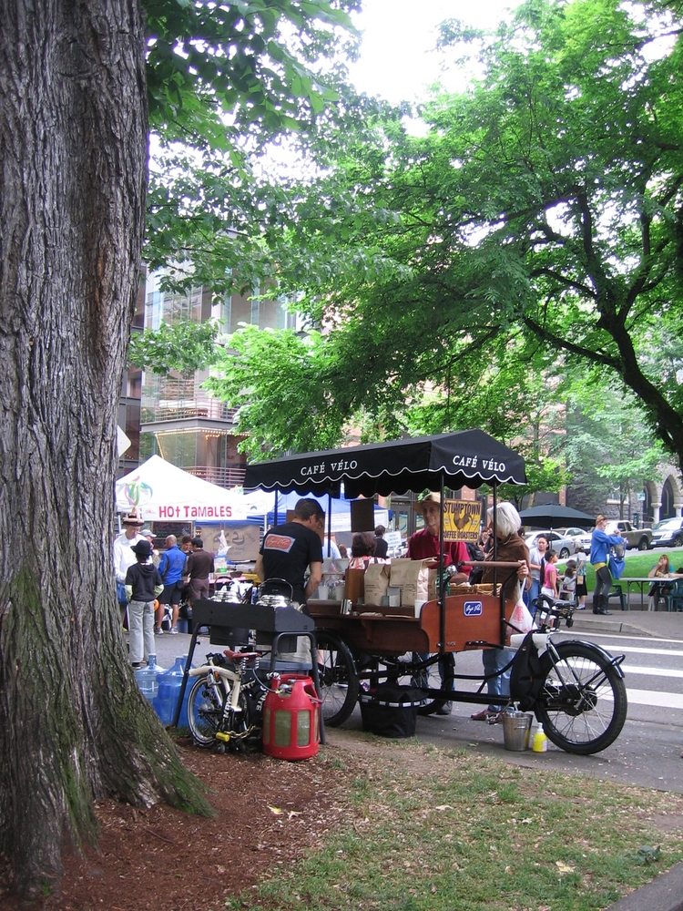Farmer's Market in Portland's South Park Blocks, June 2009.