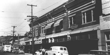 Bridge Street at Sheridan, Aug. 1961