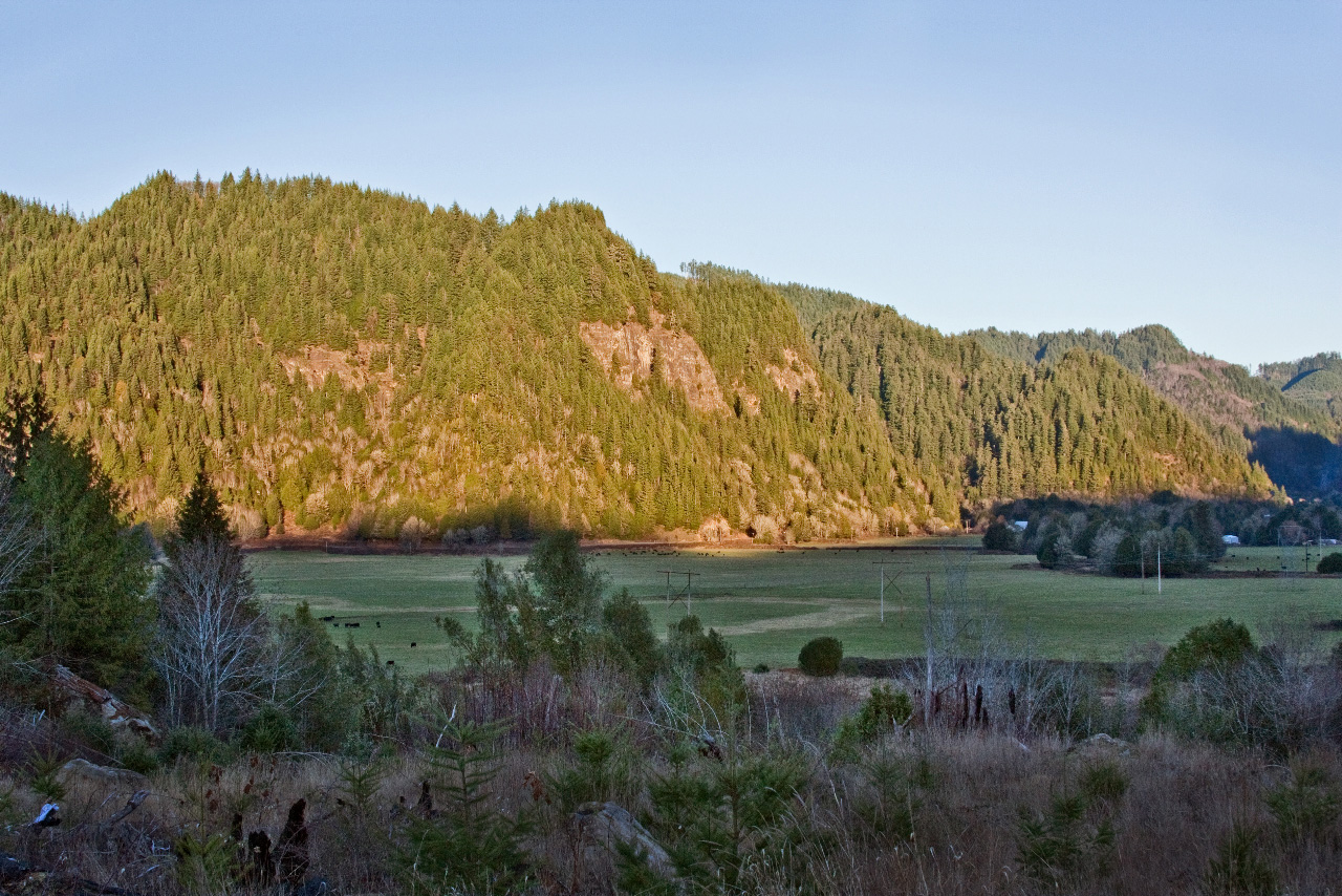 Brewster Valley looking east at sunset.