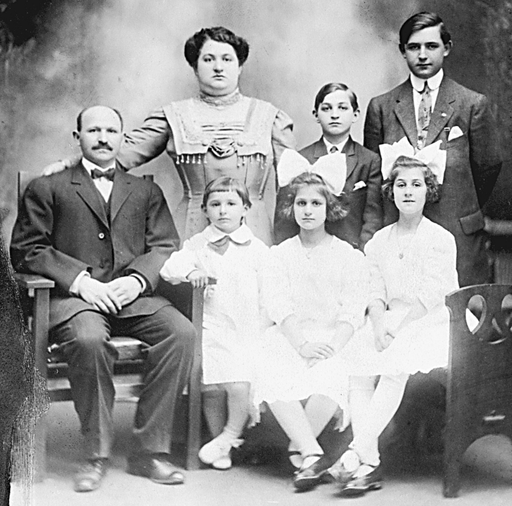 Solomon family, with Gus as a child.