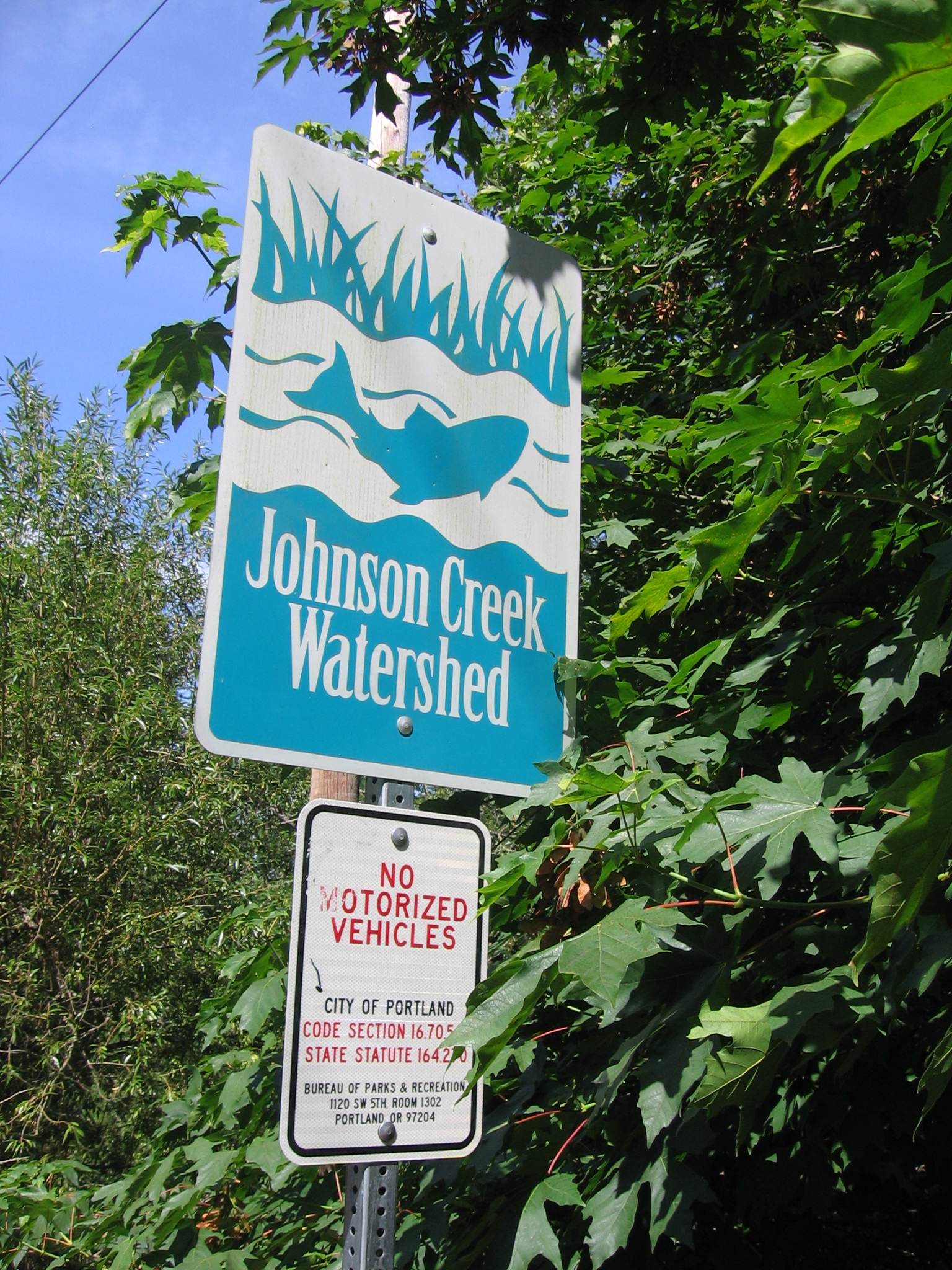 Tideman Johnson City Park, Portland, Springwater Corridor Trail, Aug. 21, 2011.