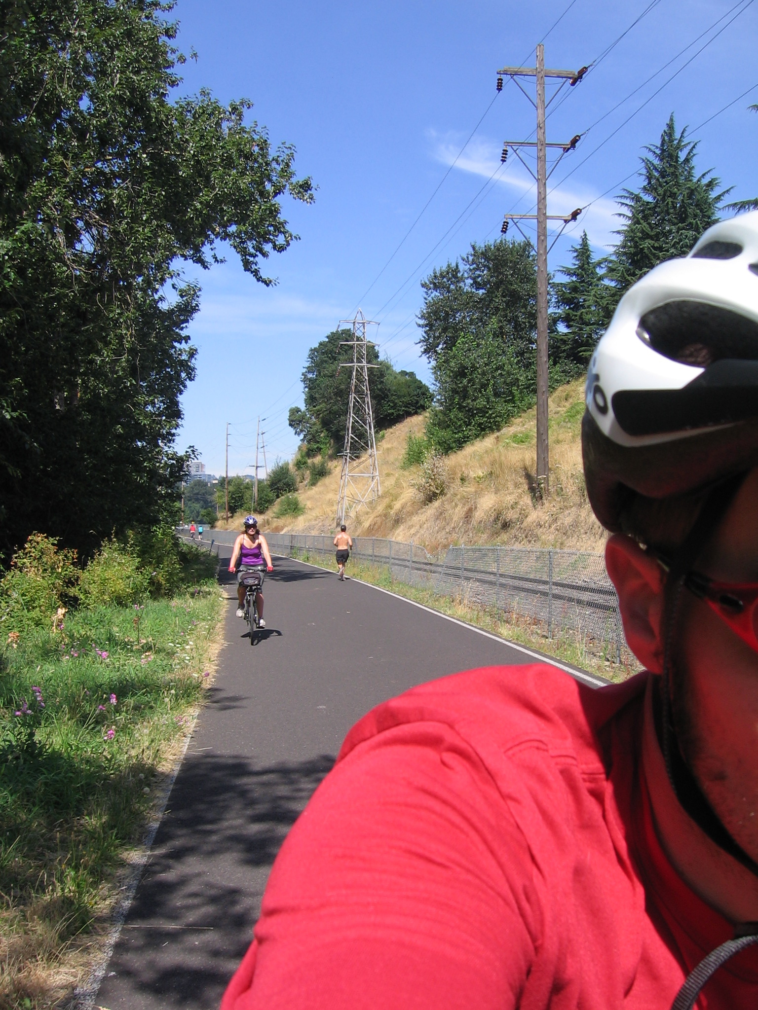 Springwater Corridor Trail along Willamette River, Portland, Aug. 21, 2011.