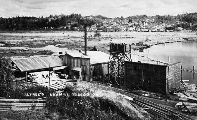 Altree Mill, with Toledo in background, about 1909.