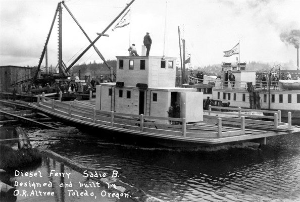 Diesel ferry "Sadie B.," Toledo, June 1924.
