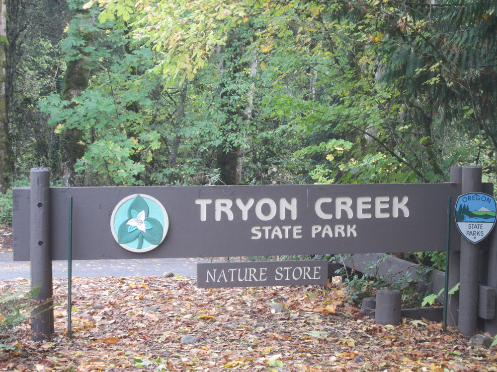 Tryon State Park sign