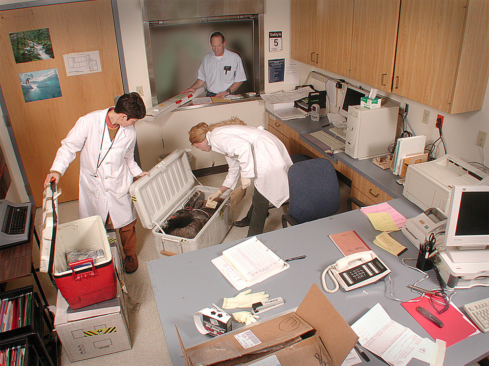 USFWS Forensics Lab evidence unit.