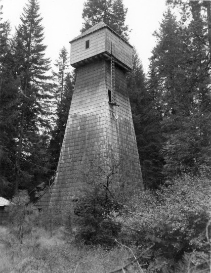 Union Creek recreation complex, water tower on Beckelhymer tract, 1969. Item Number RRNF01i_Y253_1