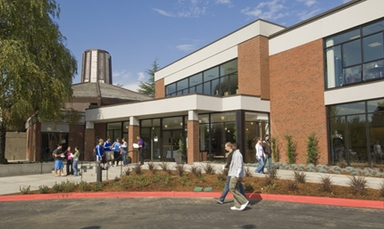 McGuire Auditorium during 2008 remodel.