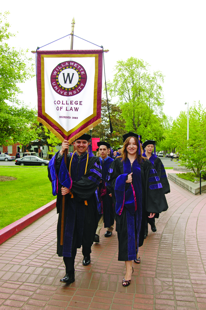 Willamette University College of Law graduation procession, 2007.