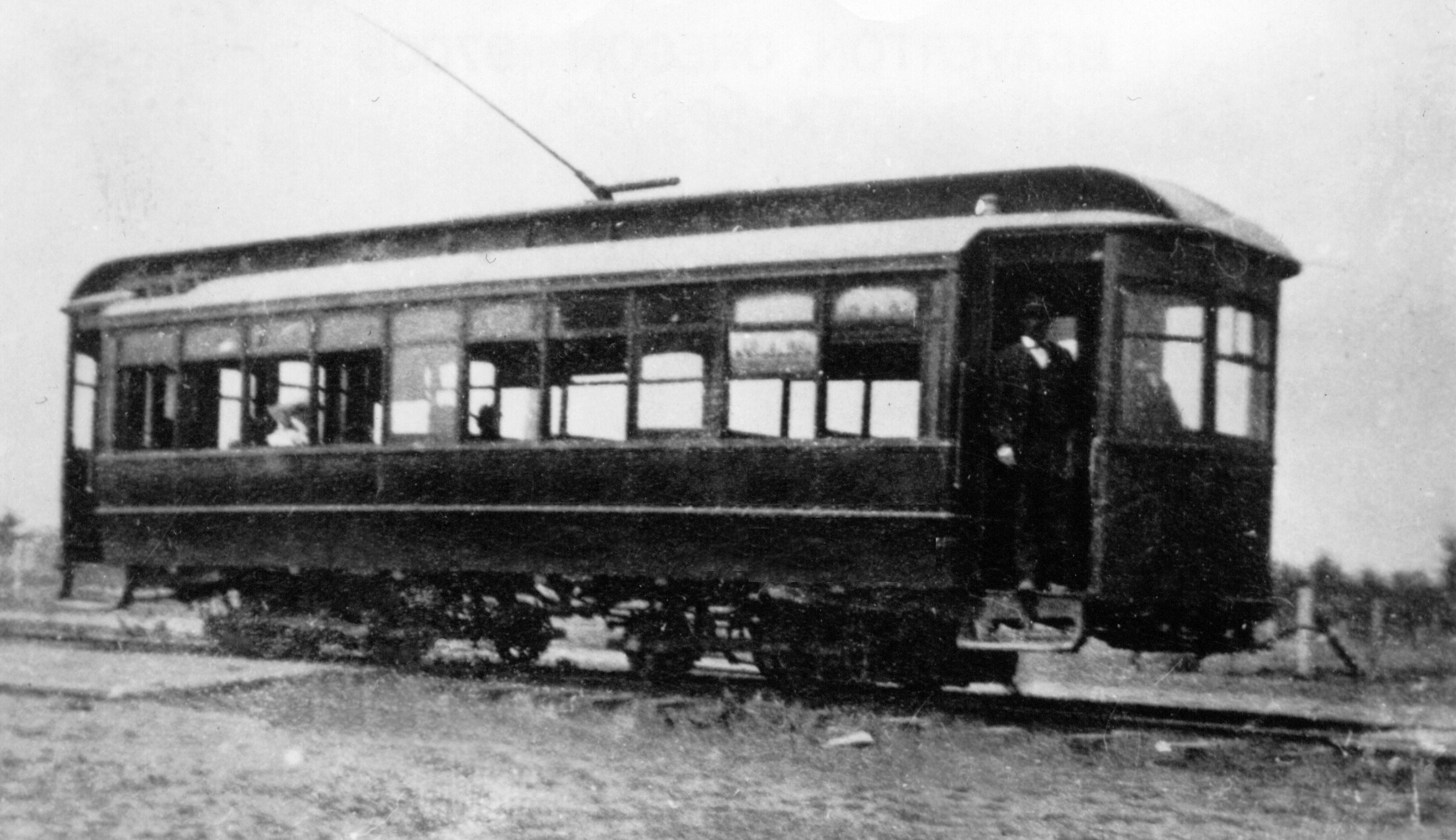 Willamette Falls Railway trolley, one of two ordered new from the J. G. Brill Co. of Philadelphia in 1893.