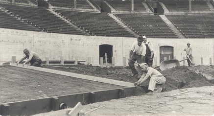 Greyhound racing track, 1933