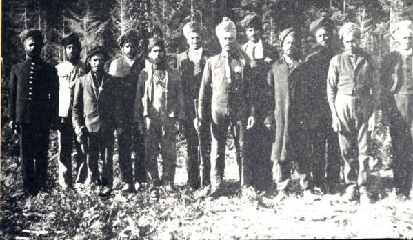 Sikhs working the railroad in the Pacific Northwest, late 1890s.
