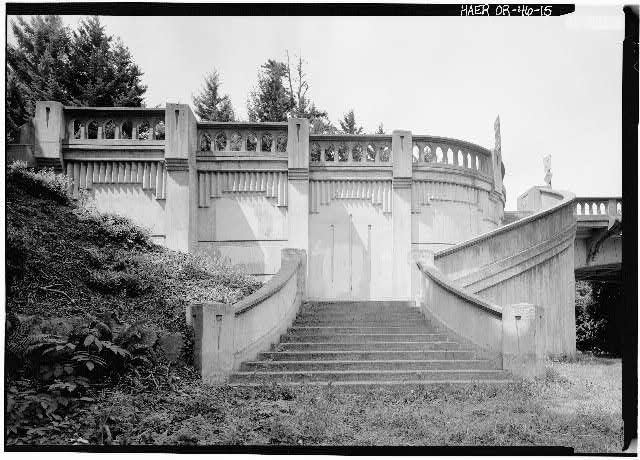 Stairway at south abutment