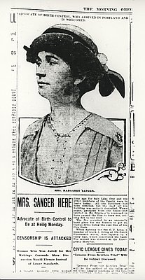 Margaret Sanger's Arrest in Portland, 1916