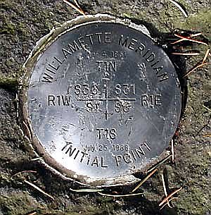 Willamette Stone and Willamette Meridian