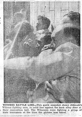 Jehovah's Witnesses Riots, 1942