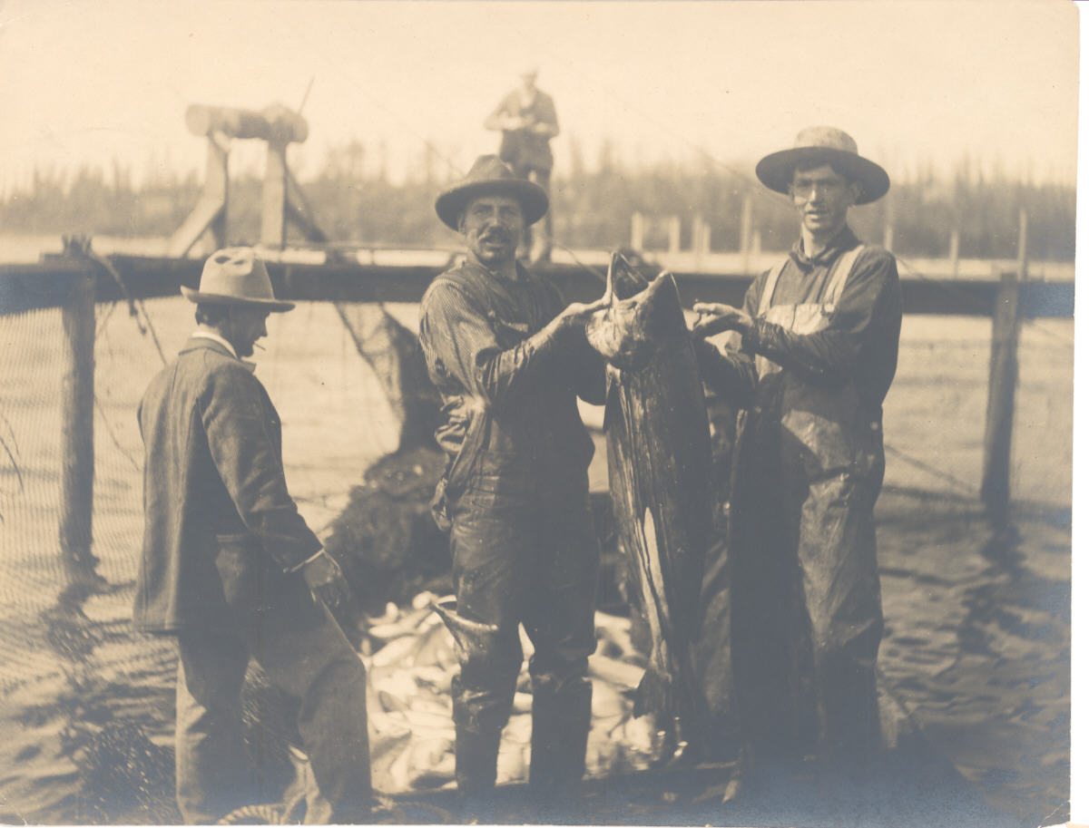 Fishermen and their catch
