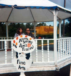 The gazebo was built by a high school class.