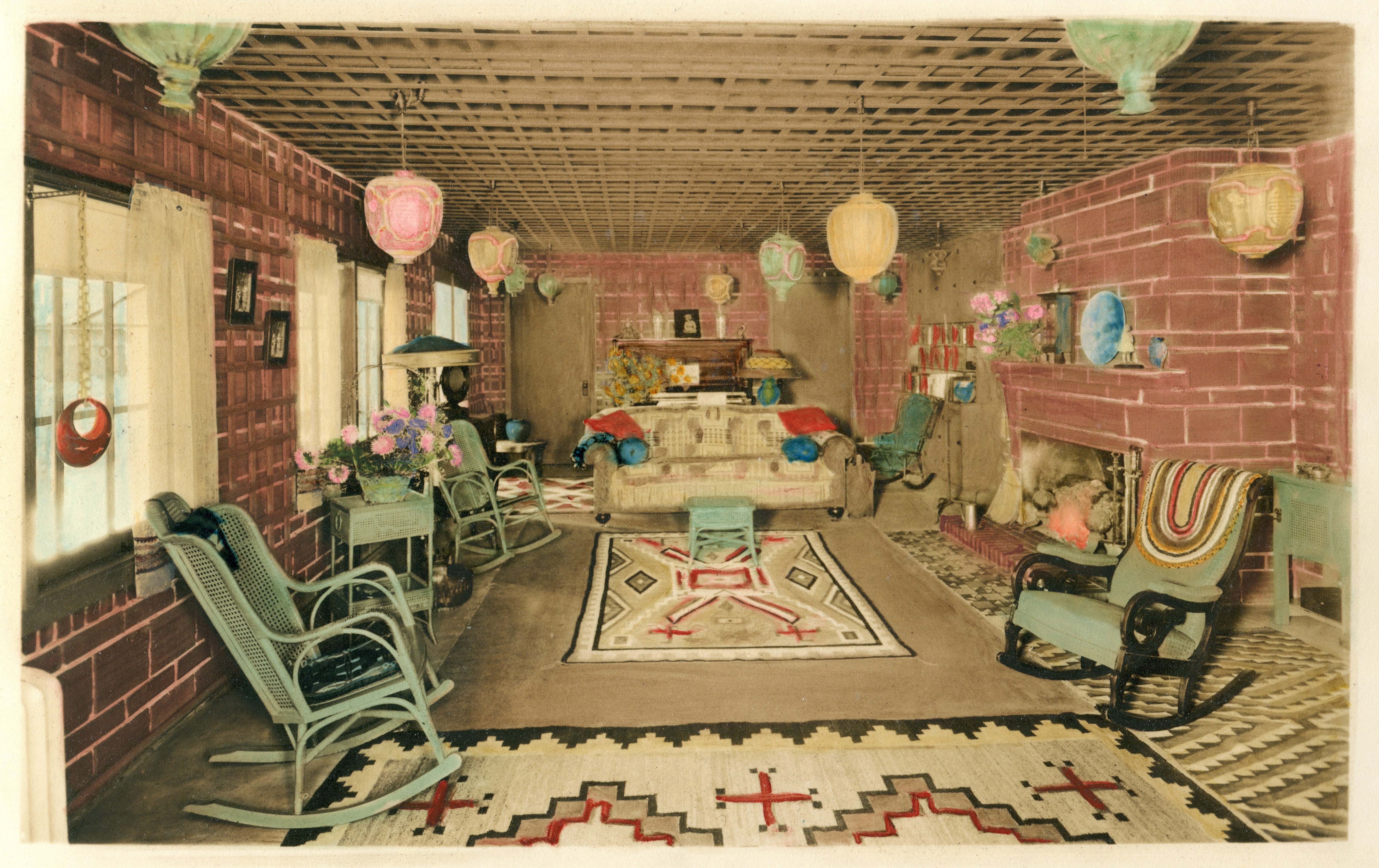 Hand-tinted photo is from the Rodgers family, original residents of Ambleside. Their cottage still stands.