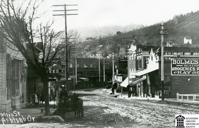 Main St. Ashland approaching plaza area.
