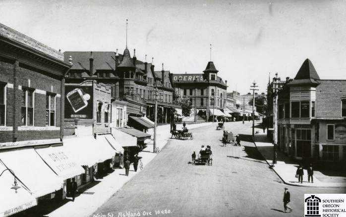 Main St. looking southeast, Ashland, about 1912.