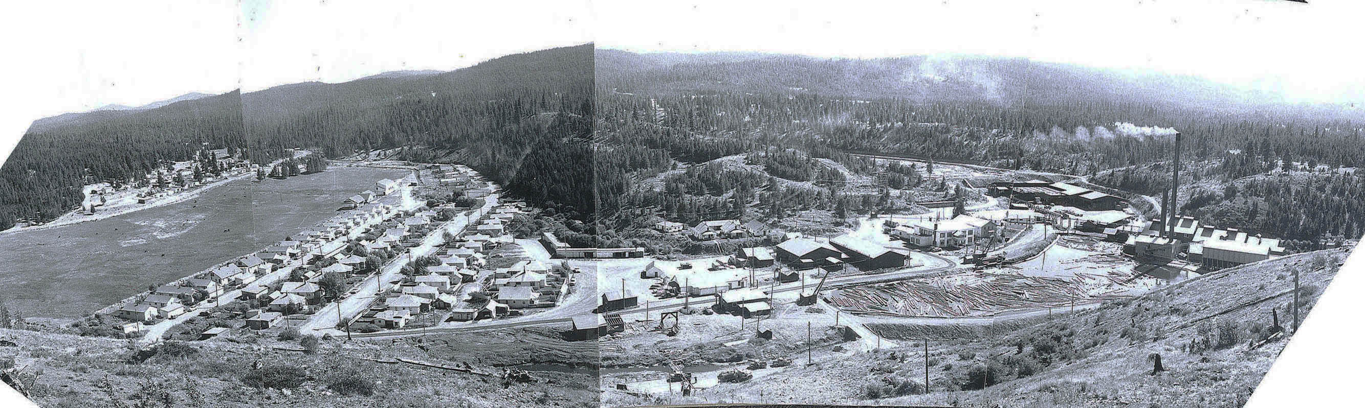 Bates, view from the north, 1959.
