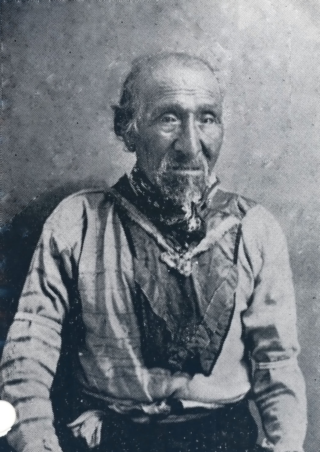 Tecumtum was also called Chief John, as he was identified in this photograph, likely from a newspaper story.