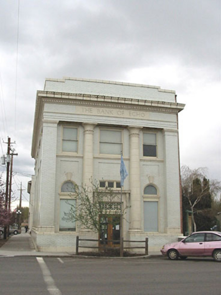 Echo Bank Building / Echo Historical Museum, built in 1920, became museum in 1980.