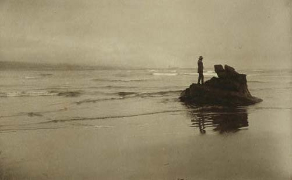 "Looking Seaward," photo by Myra Albert Wiggins, 1889.