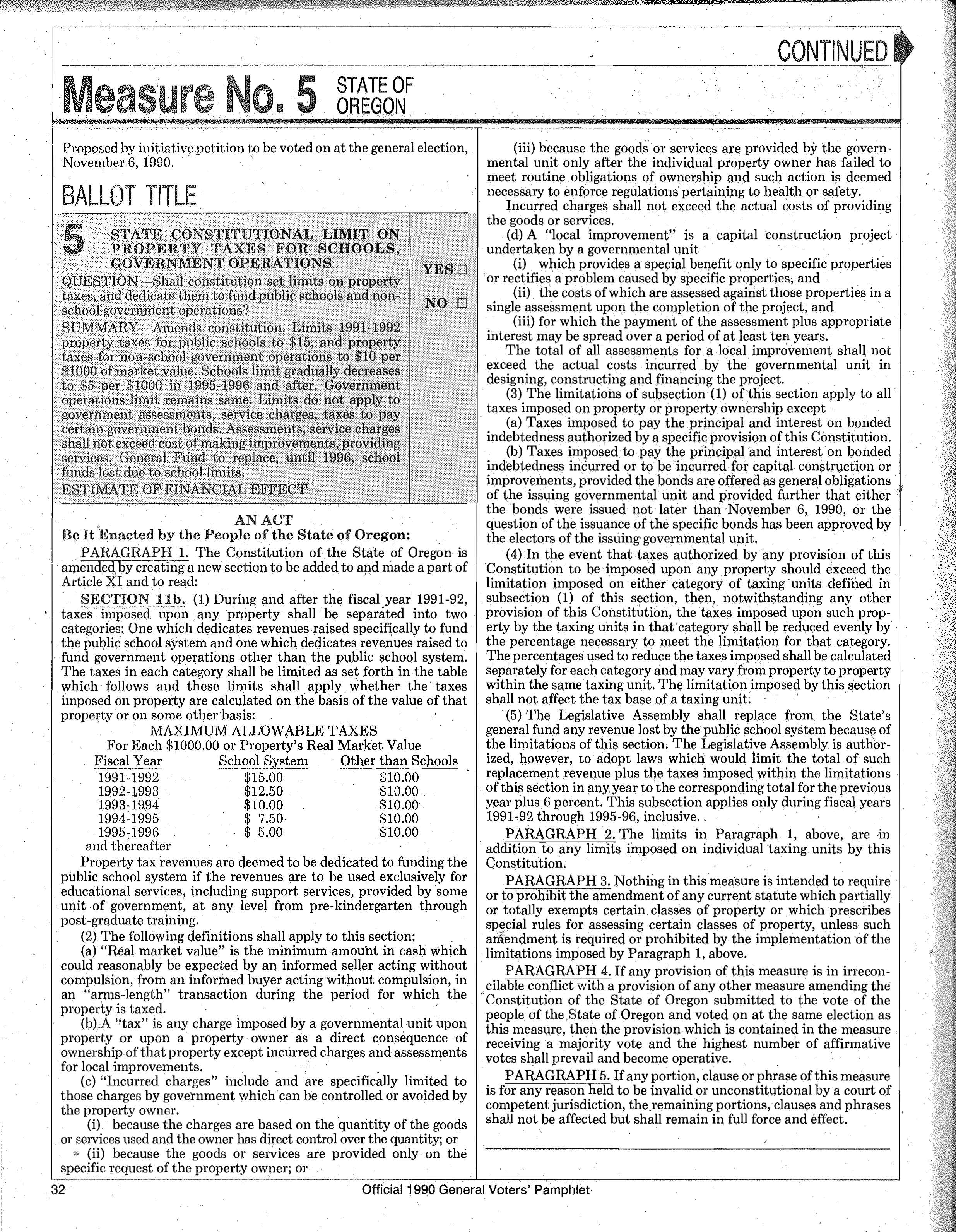Measure 5 (property taxes)