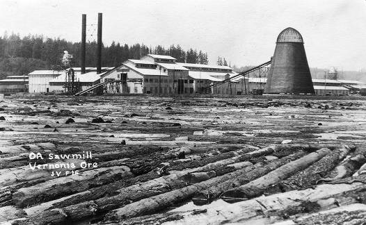 Oregon-American mill at Vernonia, 1929.
