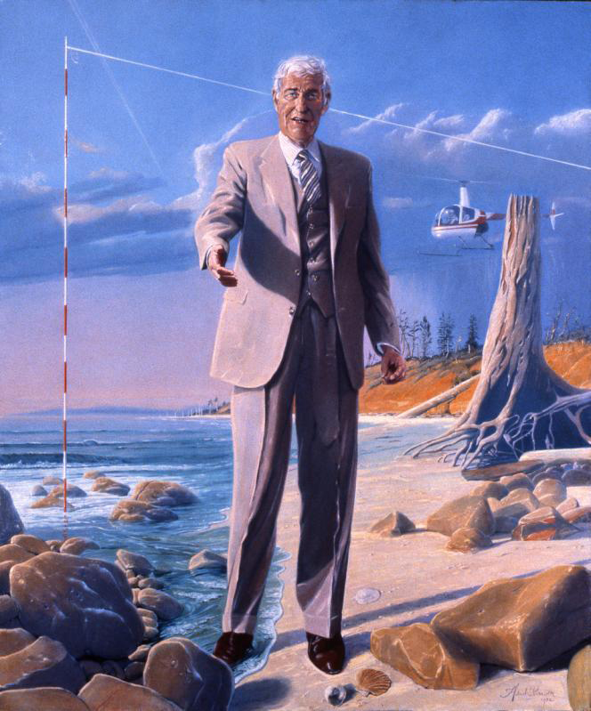 Henk Pander, "Portrait of Tom McCall," oil on linen, 81" x 72", 1982.